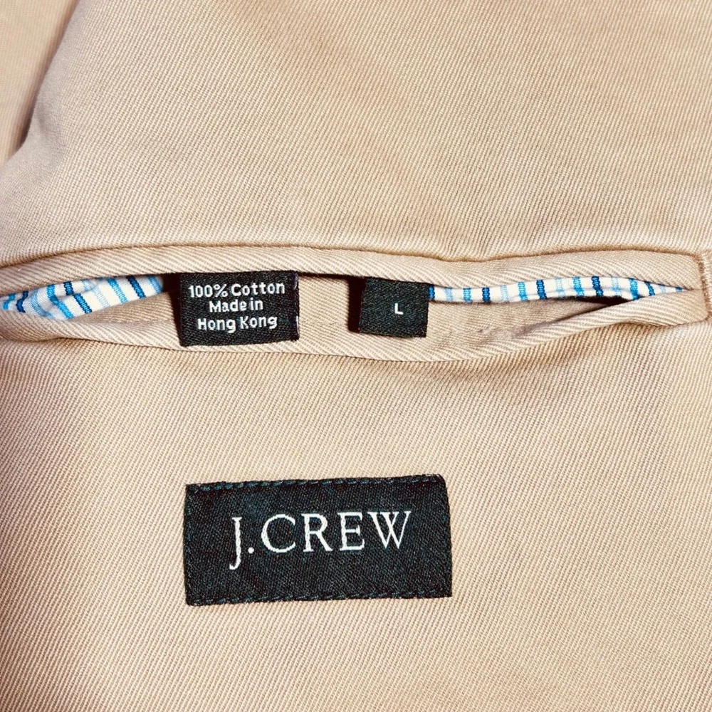 J. Crew Men's‎ Tan Cotton Casual Blazer Jacket Size L